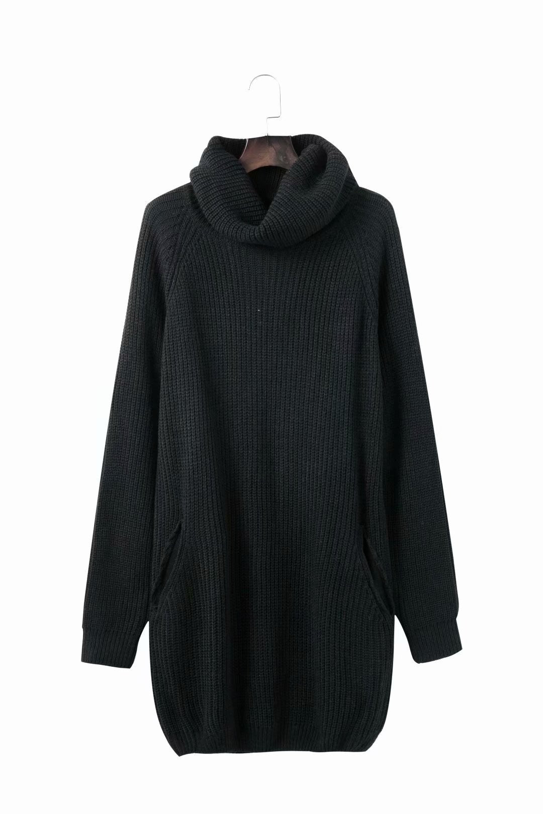 Damen Strickkleid mit weitem Kragen R&B