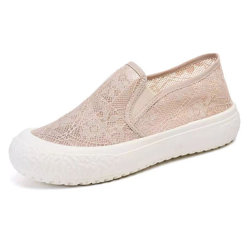 Damen Atmungsaktive Slip-On Freizeitschuhe mit elastischem Obermaterial R&B