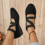 Damen elegante Wedges mit verstellbarem Riemendesign R&B