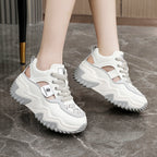Damen Modische Chunky Sneakers mit luftdurchlässigem Obermaterial R&B