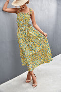 Damen Midikleid mit zartem Floral-Print und Rüschendetails R&B