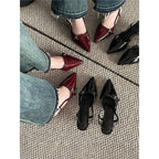 Damen Slingback-Pumps mit elegantem spitzen Design und verstellbaren Riemchen R&B