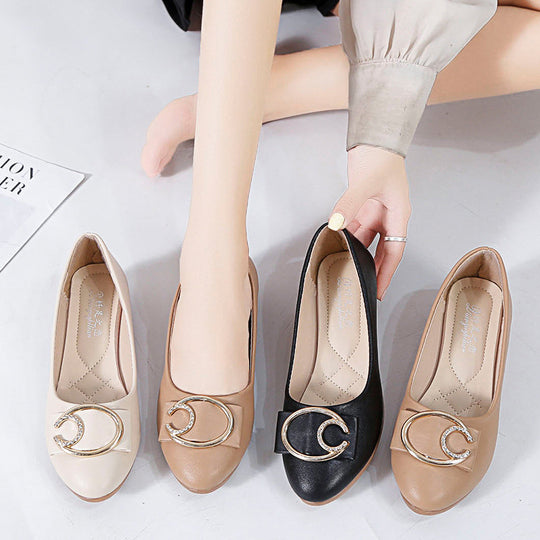 Damen Ballerinas mit dekorativem Schleifen-Detail und elegantem Schmuckelement R&B