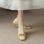 Damen Ballerinas mit elegantem Kettenakzent R&B