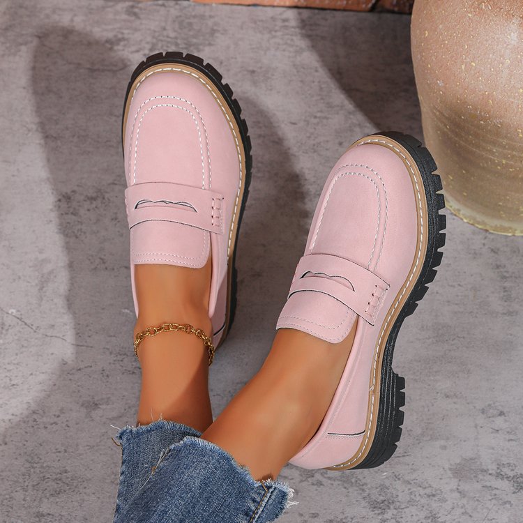 Damen Slipper im eleganten Mokassin-Stil mit rutschfester Profilsohle R&B