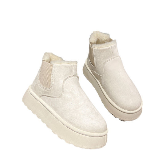 Damen Warm gefütterte Chelsea Boots mit rutschfester Sohle und elegantem Design R&B