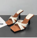 Damen elegante Sling-Pumps mit überkreuztem Riemendesign und hohen Absatz R&B