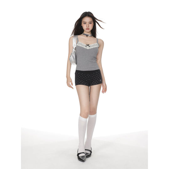 Damen nan verstellbares Metall-Choker-Halsband mit Ziersteinen und Nieten R&B