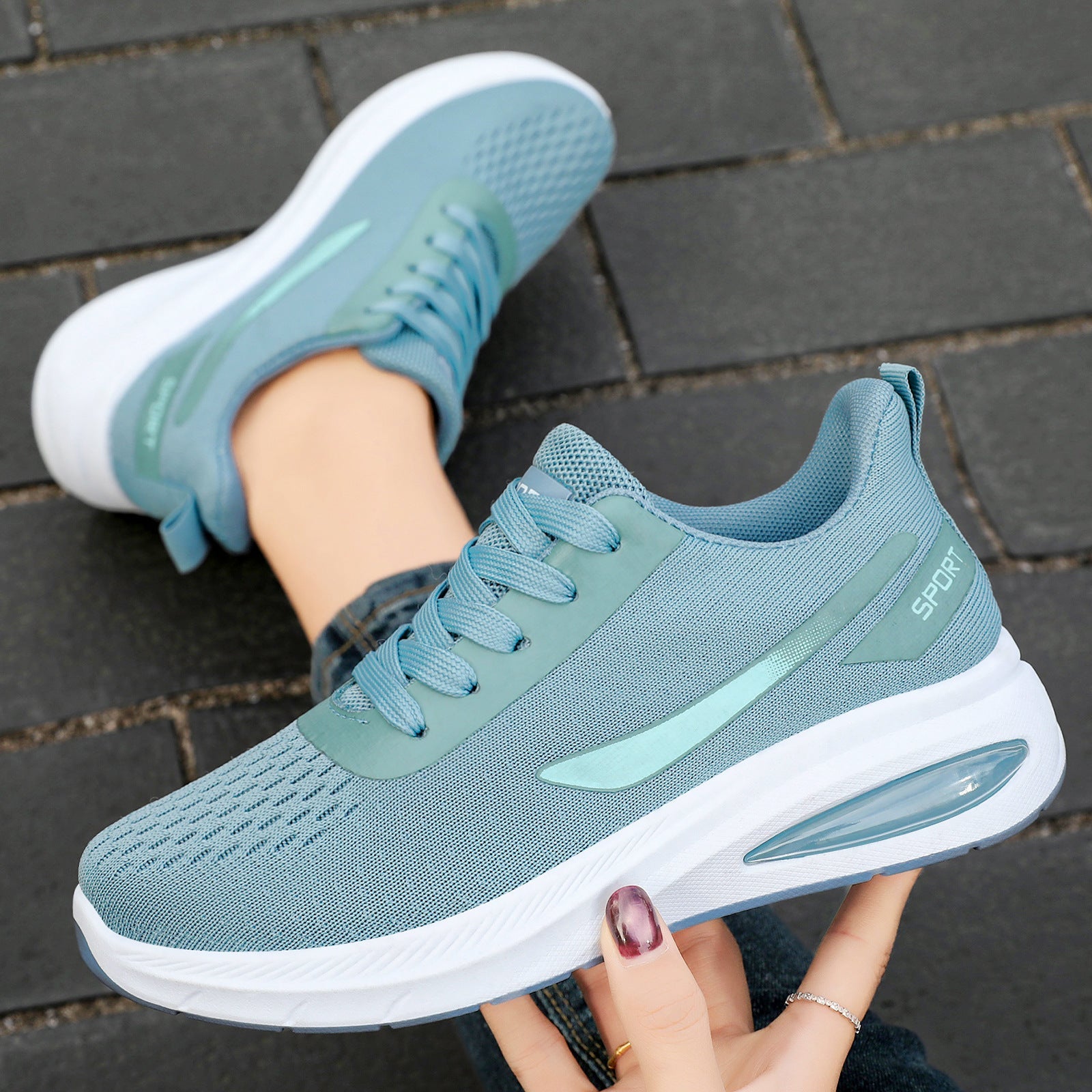 Damen Atmungsaktive Sport Sneakers mit Dämpfungstechnologie R&B