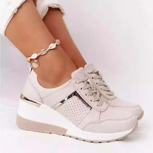 Damen Wedge-Sneaker mit atmungsaktivem Obermaterial und komfortablem Fußbett R&B