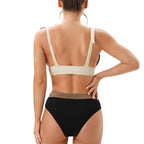 Damen Bikiniset mit elegantem V-Ausschnitt und verstellbaren Trägern