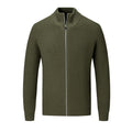 Herren Strickjacke mit hohem Kragen R&B