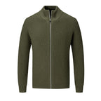 Herren Strickjacke mit hohem Kragen R&B