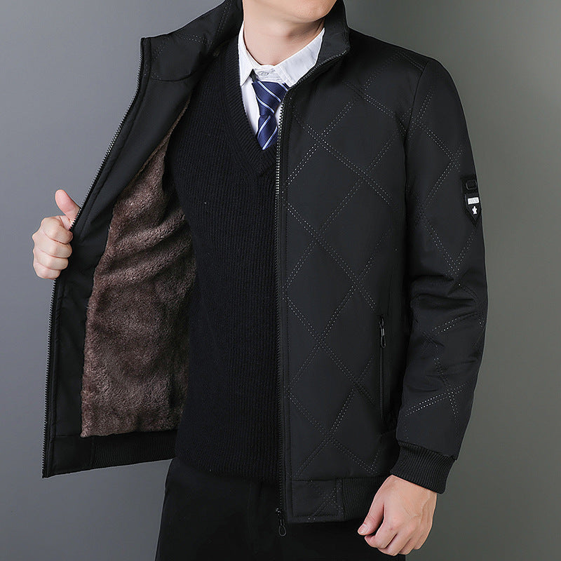 R&B | Steppjacke Regular Fit Warme Fütterung Rippkante Reißverschluss