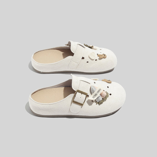 Damen Clogs mit floralem Dekor und verstellbarem Riemen R&B
