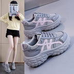 Damen Chunky Sneakers mit atmungsaktivem Mesh-Obermaterial und stoßdämpfender Sohle R&B