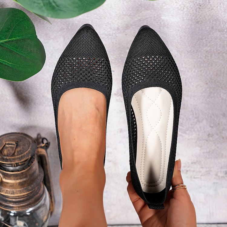 Damen Atmungsaktive und modische Slip-On Ballerinas R&B