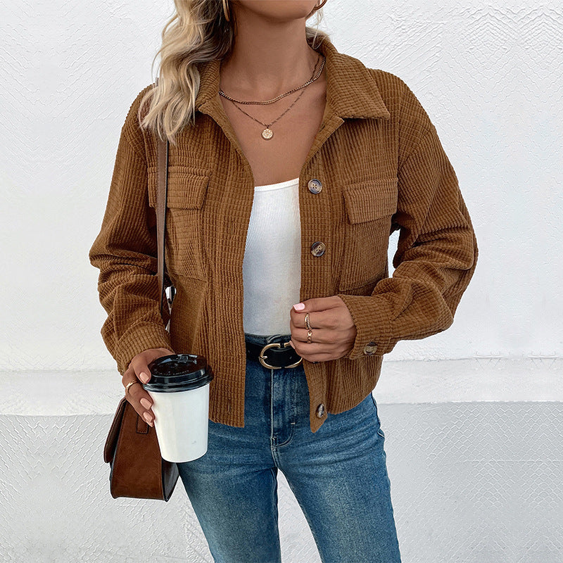 Damen leichte Kordjacke R&B