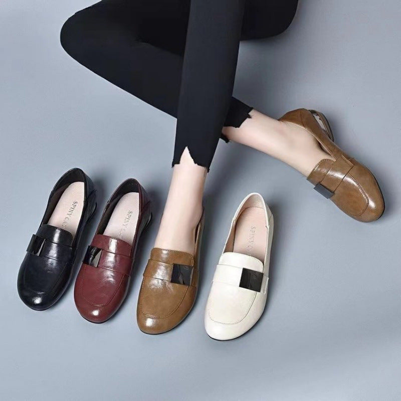 Damen Komfortable Slipper mit eleganter Schnalle und weichem Fußbett R&B