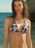Damen Triangel-Bikini mit modernem Tiermotiv R&B