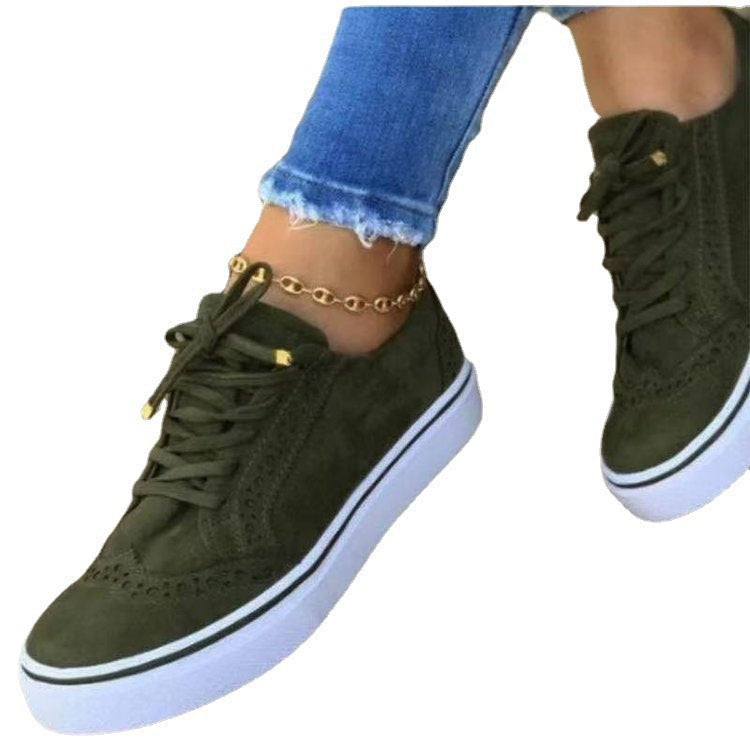 Damen Komfortable Sneaker mit modischem Broguedesign R&B