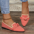 Damen Flache Slipper mit elegantem Muster R&B