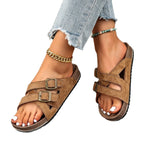 Damen Komfortable Riemensandalen mit atmungsaktivem Obermaterial und praktischen Schnallen R&B