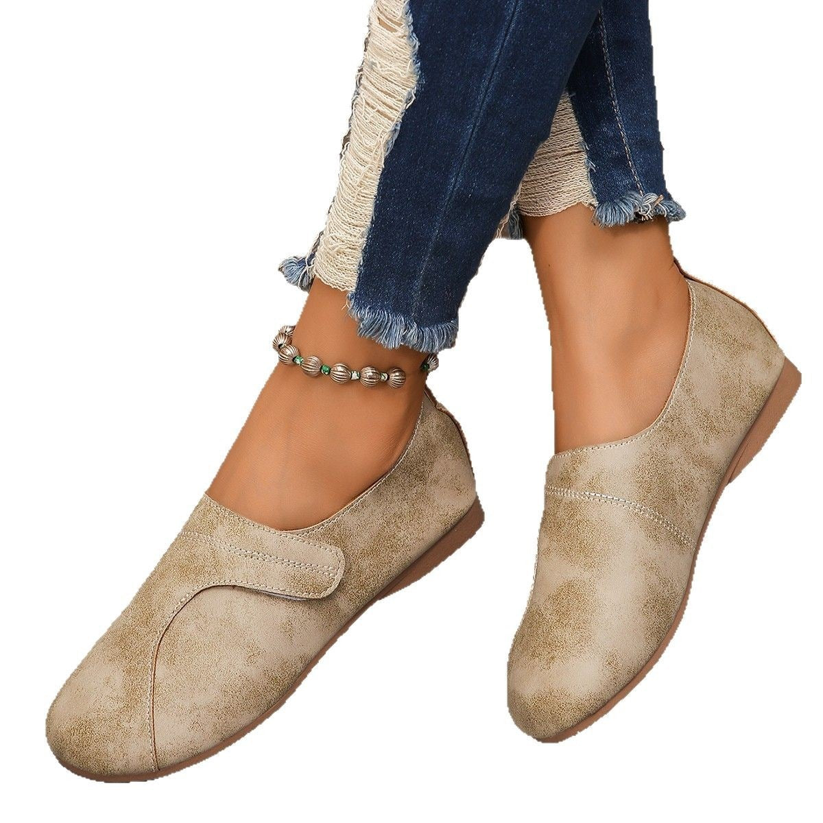 Damen Modische Slipper mit bequemem Fußbett und atmungsaktiver Obermaterialstruktur R&B