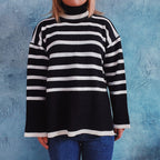 R&B | Gestreifter Strickpullover für Herbst & Winter