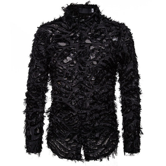 Herren Modisches Hemd mit strukturiertem Design R&B