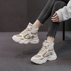 Damen modische Sneaker mit warmem Innenfutter und rutschfester Sohle R&B