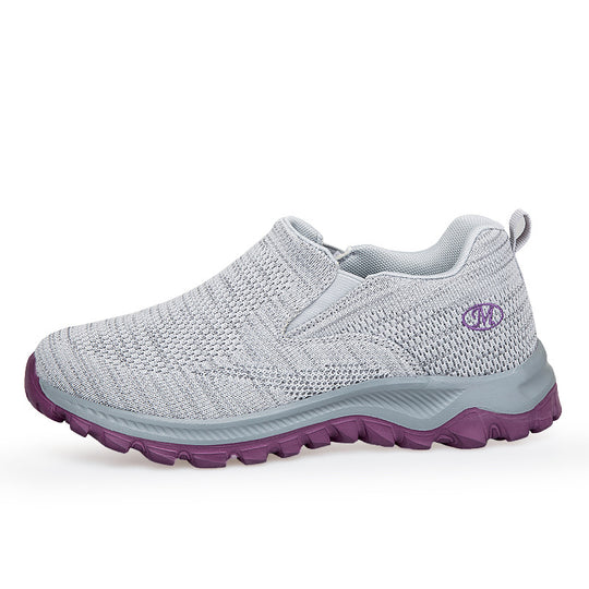 Damen Slip-On Sport-Sneaker mit atmungsaktivem Mesh-Obermaterial R&B