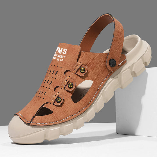 Herren Atmungsaktive Outdoor-Sandalen mit flexiblem Fußbett und rutschfester Sohle R&B