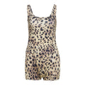 Damen Badeanzug mit tierischem Print und anspruchsvollem Schnitt R&B