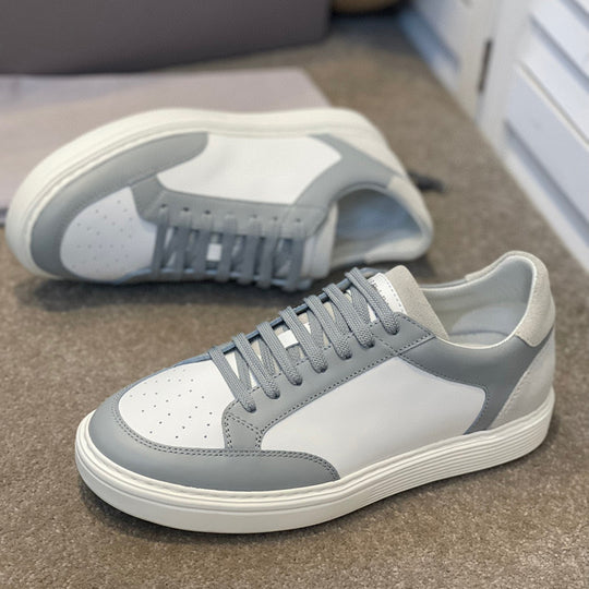 Damen Sportliche Sneakers aus atmungsaktiver Mesh- und Wildlederkombination R&B