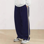 Herren komfortable Freizeithose mit seitlichem Streifen R&B