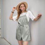 Damen Jumpsuit mit schicker Streifenoptik und verstellbarem Taillenzug R&B