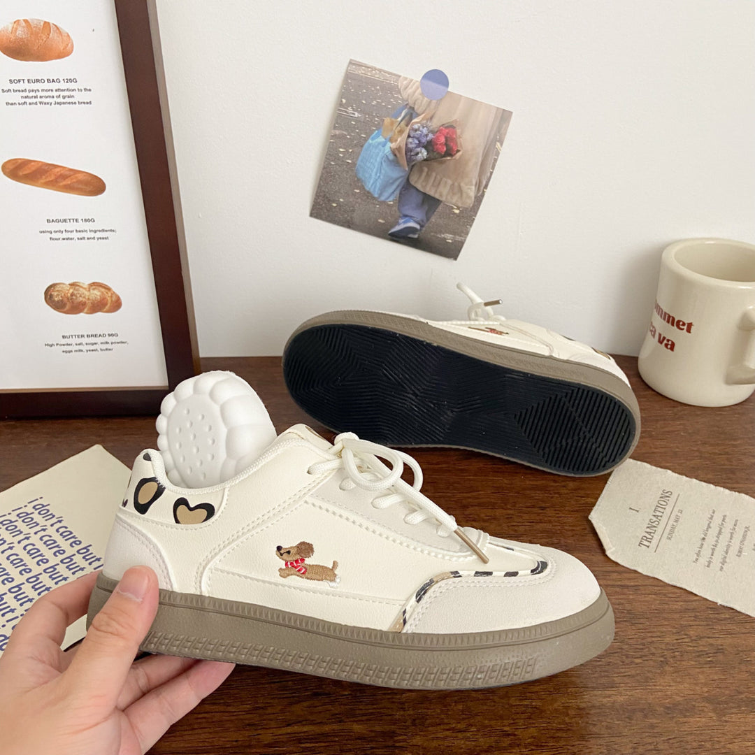 Damen Sneakers mit verspieltem Tiermotiv und atmungsaktiver Oberflächenstruktur R&B