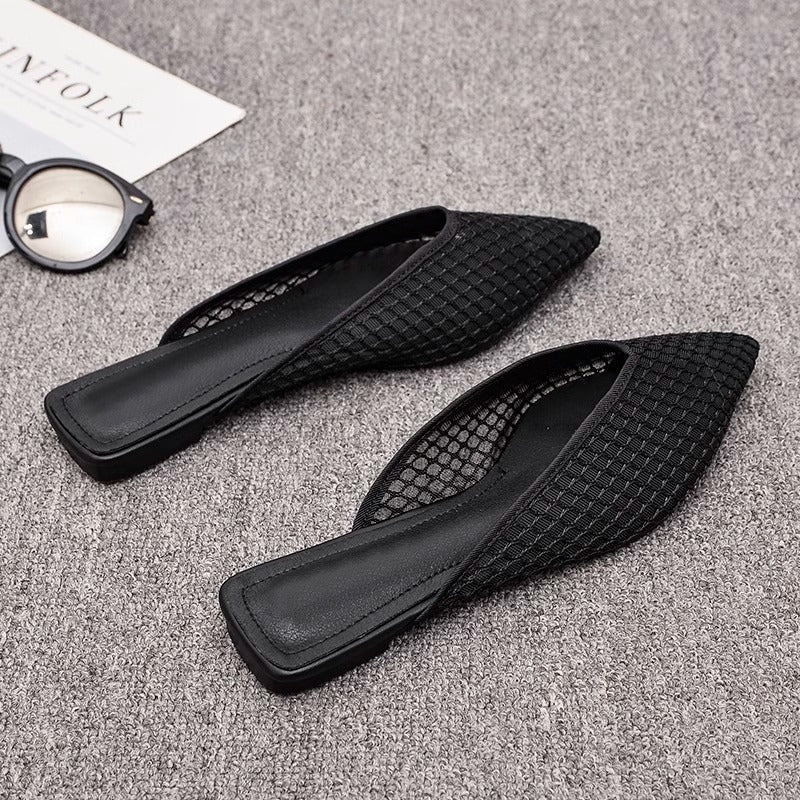 Damen spitze Mules mit Netzdesign R&B