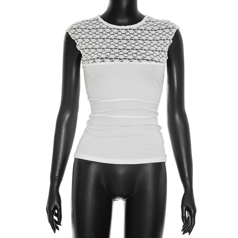 Damen Spitzenoberteil mit tailliertem Schnitt und figurbetonter Silhouette R&B