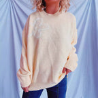 Damen Strickpullover mit floralen Akzenten und lässigem Schnitt R&B