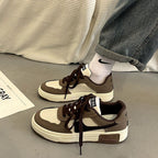 Damen Sneakers im urbanen Retro-Stil mit dicker Sohle