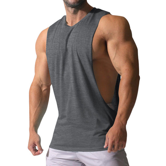 Herren Ärmelloses Sportshirt mit tiefem Rückenausschnitt und atmungsaktivem Material R&B