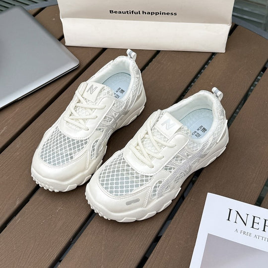 Damen multifunktionale Freizeit Sneaker mit atmungsaktiver Mesh-Oberfläche und stoßdämpfender Sohle R&B