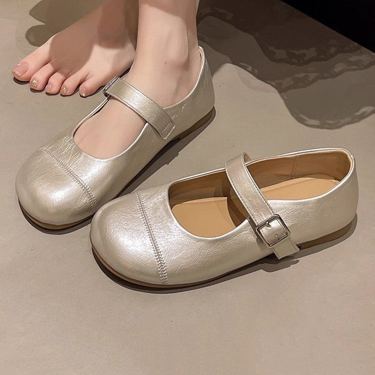 Damen Elegante Ballerinas mit verstellbarem Riemchen und komfortablem Innenfutter R&B