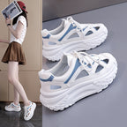 Damen Sneakers mit sportlichem Design und atmungsaktiven Mesh-Einsätzen R&B