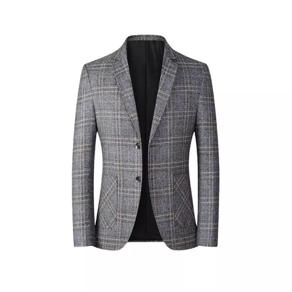 Damen elegante kariert Blazer R&B