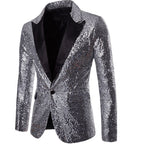 Herren glamouröser Pailletten Blazer R&B