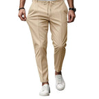 Herren elegante Freizeit-Hose mit elastischem Bund und seitlichen Eingrifftaschen R&B