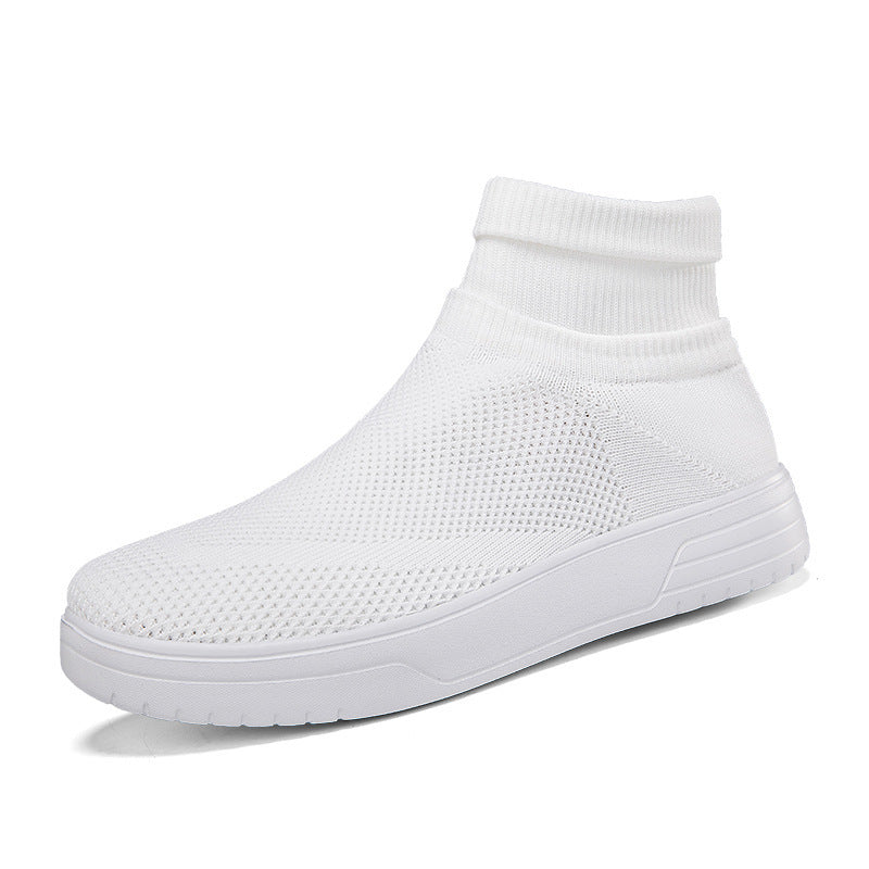 Damen Atmungsaktive Stricksneaker mit hohem Kragen R&B